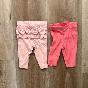Carter's Pink and Coral Kids Leggings Set